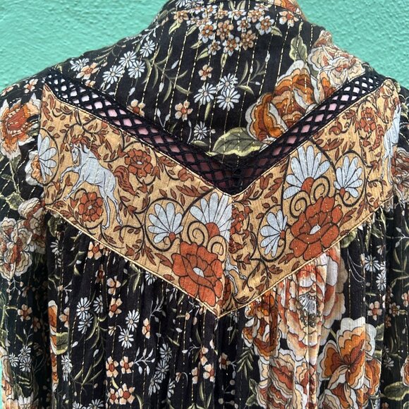 Spell and the Gypsy Mystic Gown Nightfall Dress Long Sleeve Boho Maxi Women XS - Picture 4 of 12